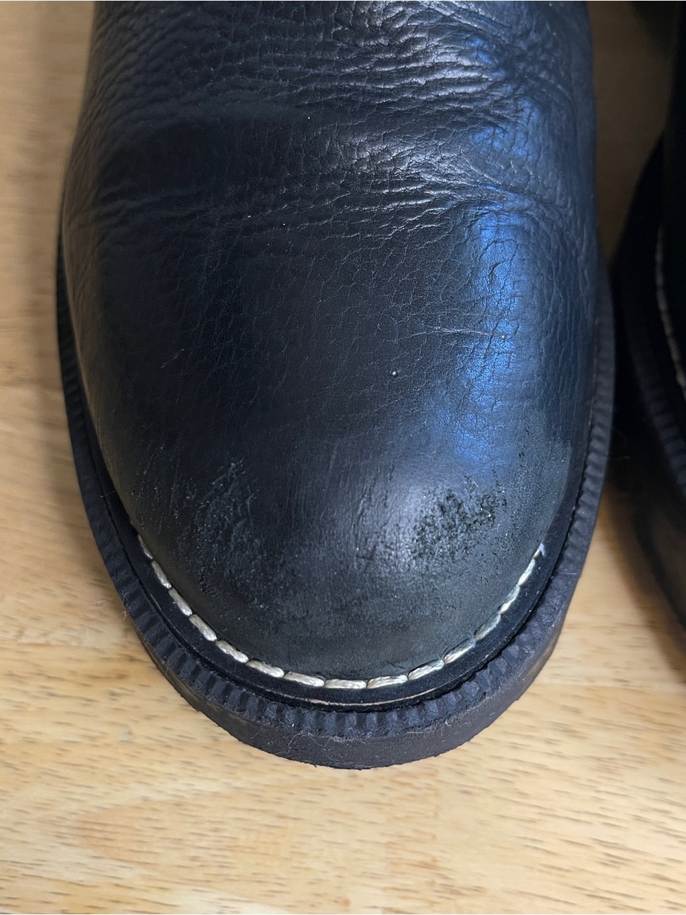 Sam Edelman Garrett Black Leather Lug Sole Lace-Up Combat Boots Size 9 - Picture 14 of 14